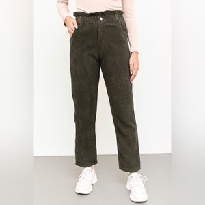 NWT- VINTAGE HAVANA PAPERBAG CORD TROUSER